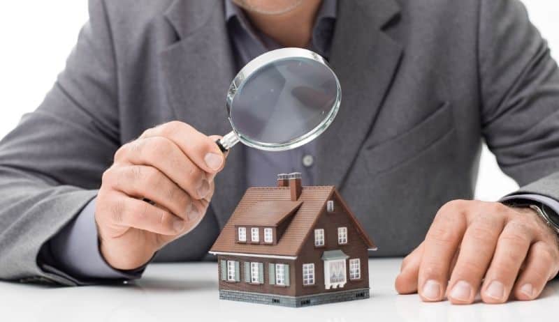 Property inspection concept image highlighting pre-inspection house cleaning